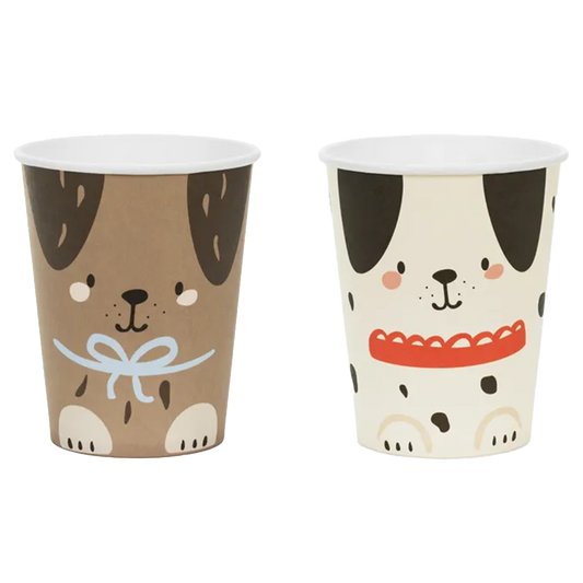 6 Pappbecher - 220ml - Dogs