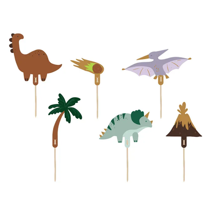 6 Cake Topper - Dinosaurier