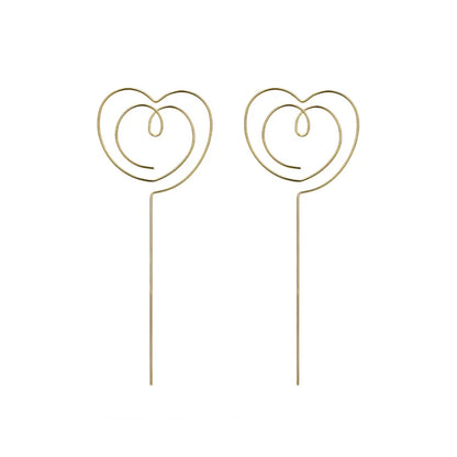 2 Cake Topper - Goldene Herzen