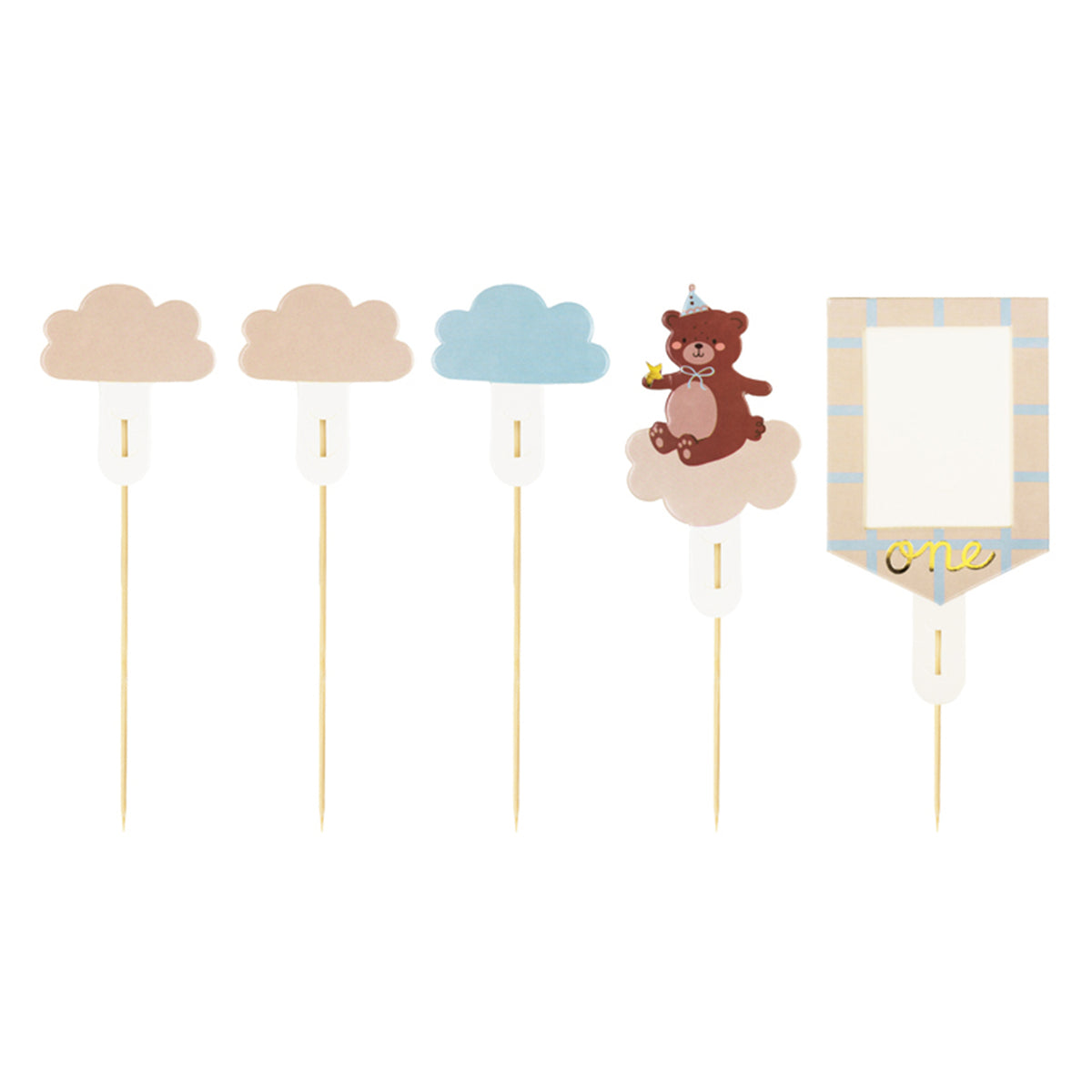 5 Cake Topper - Teddybär