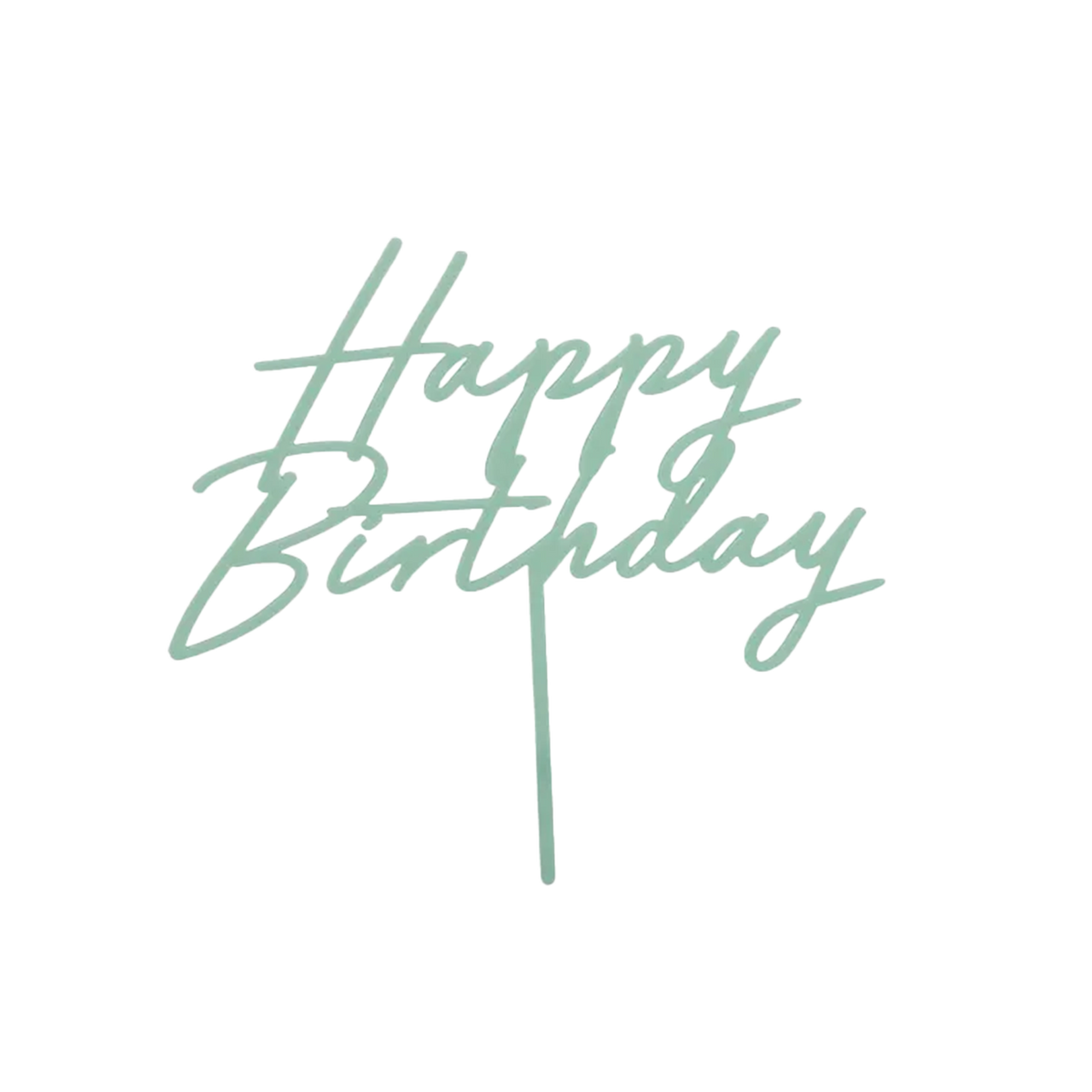1 Acryl Cake Topper - Happy Birthday Grün