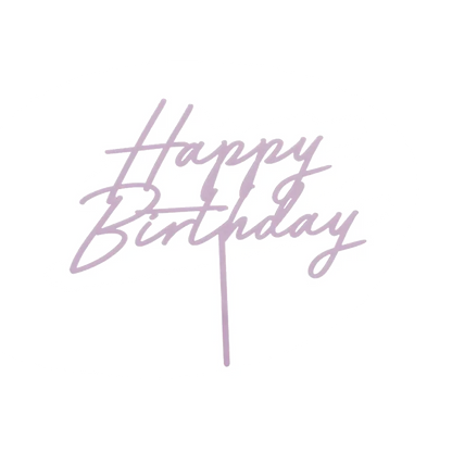 1 Acryl Cake Topper - Happy Birthday Lila