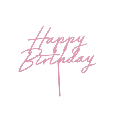 1 Acryl Cake Topper - Happy Birthday Rosa
