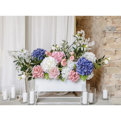 1 Künstliche Blume - Hortensie - 69 cm - Weiß