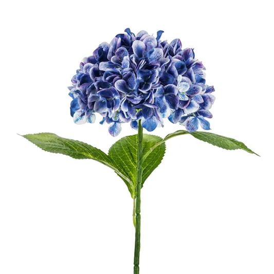 1 Künstliche Blume - Hortensie - 69 cm - Dunkelblau