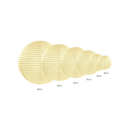 1 Lampion XL - Ø 35cm - Creme