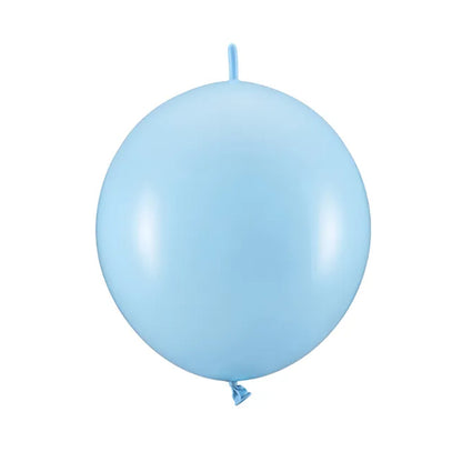 20 Girlandenballons - Ø 28cm - Pastel Baby Blue