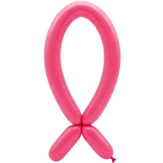 50 Modelling Balloons - Nozzle up - 5x152cm -  Fuchsia