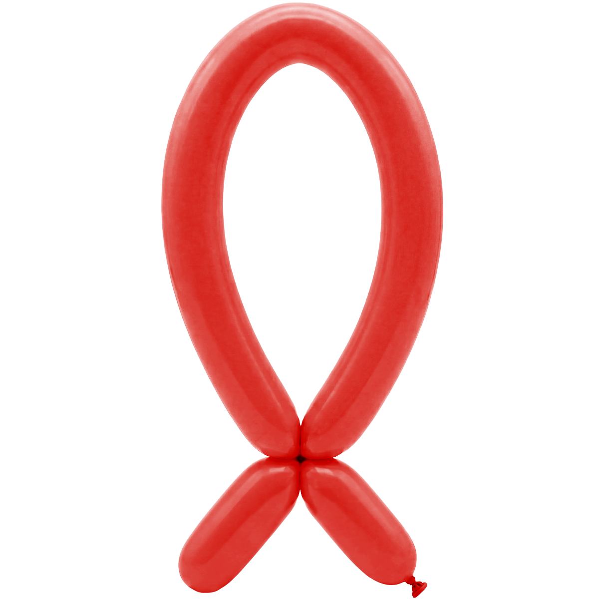 50 Modelling Balloons - Nozzle up - 5x152cm -  Red