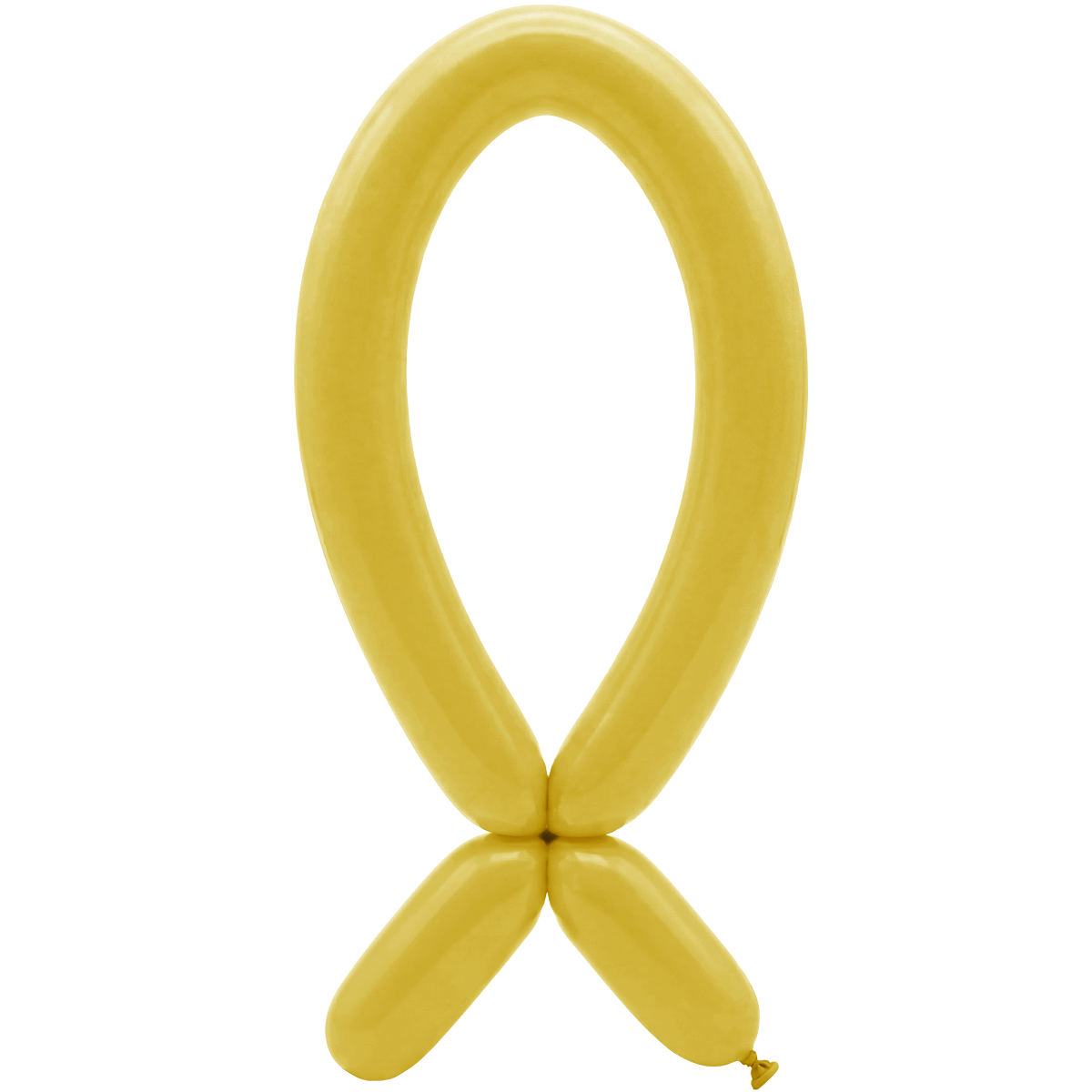 50 Modelling Balloons - Nozzle up - 5x152cm -  Mustard