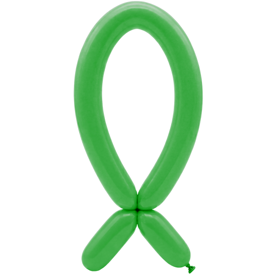 50 Modelling Balloons - Nozzle up - 5x152cm -  Green