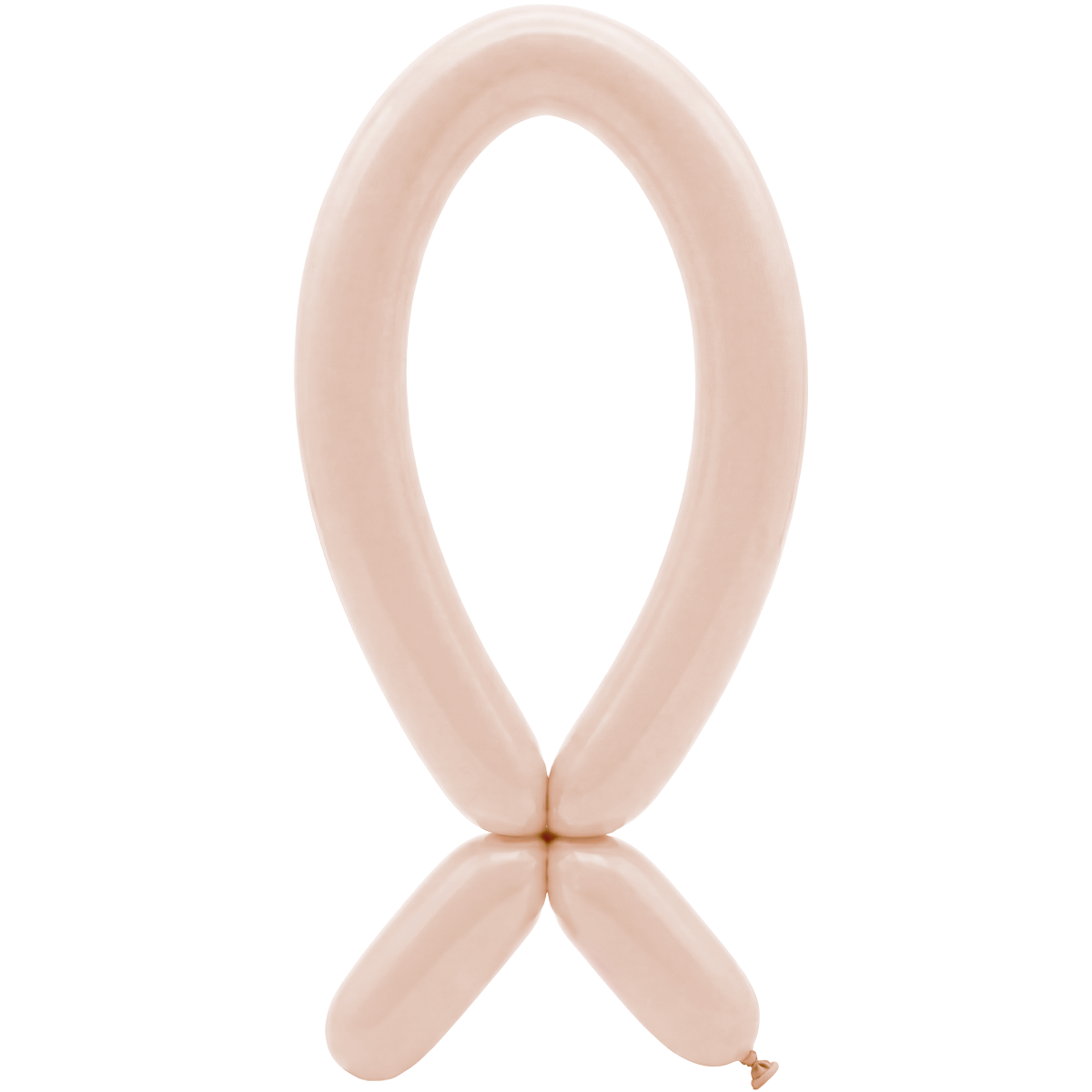 50 Modelling Balloons - Nozzle up - 5x152cm -  Creamy Blush