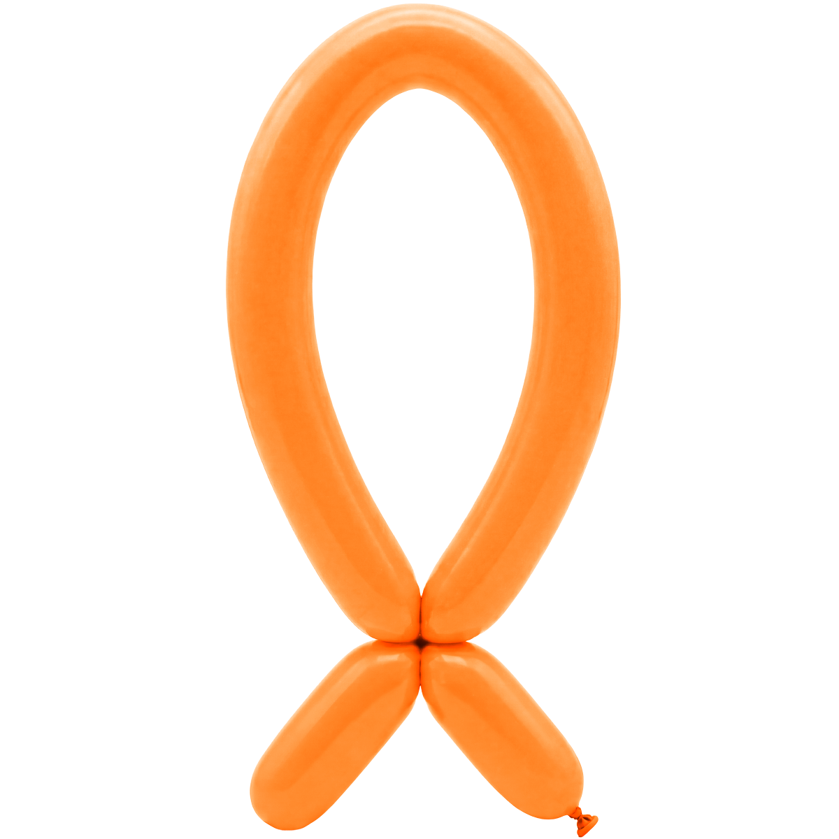 50 Modelling Balloons - Nozzle up - 5x152cm -  Orange