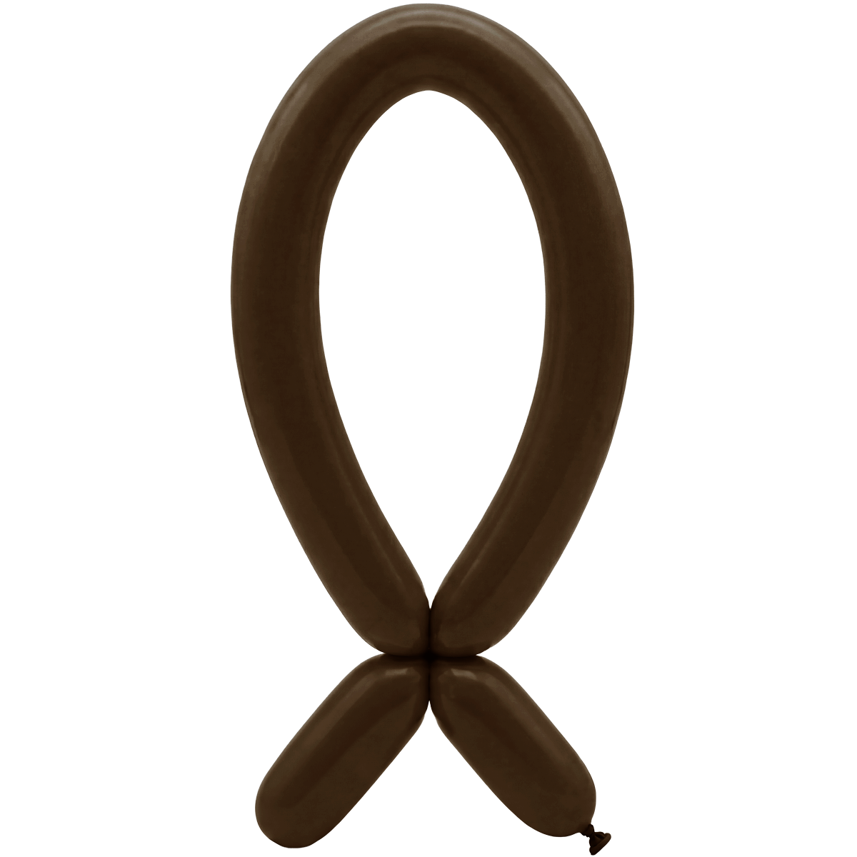 50 Modelling Balloons - Nozzle up - 5x152cm -  Chocolate Brown
