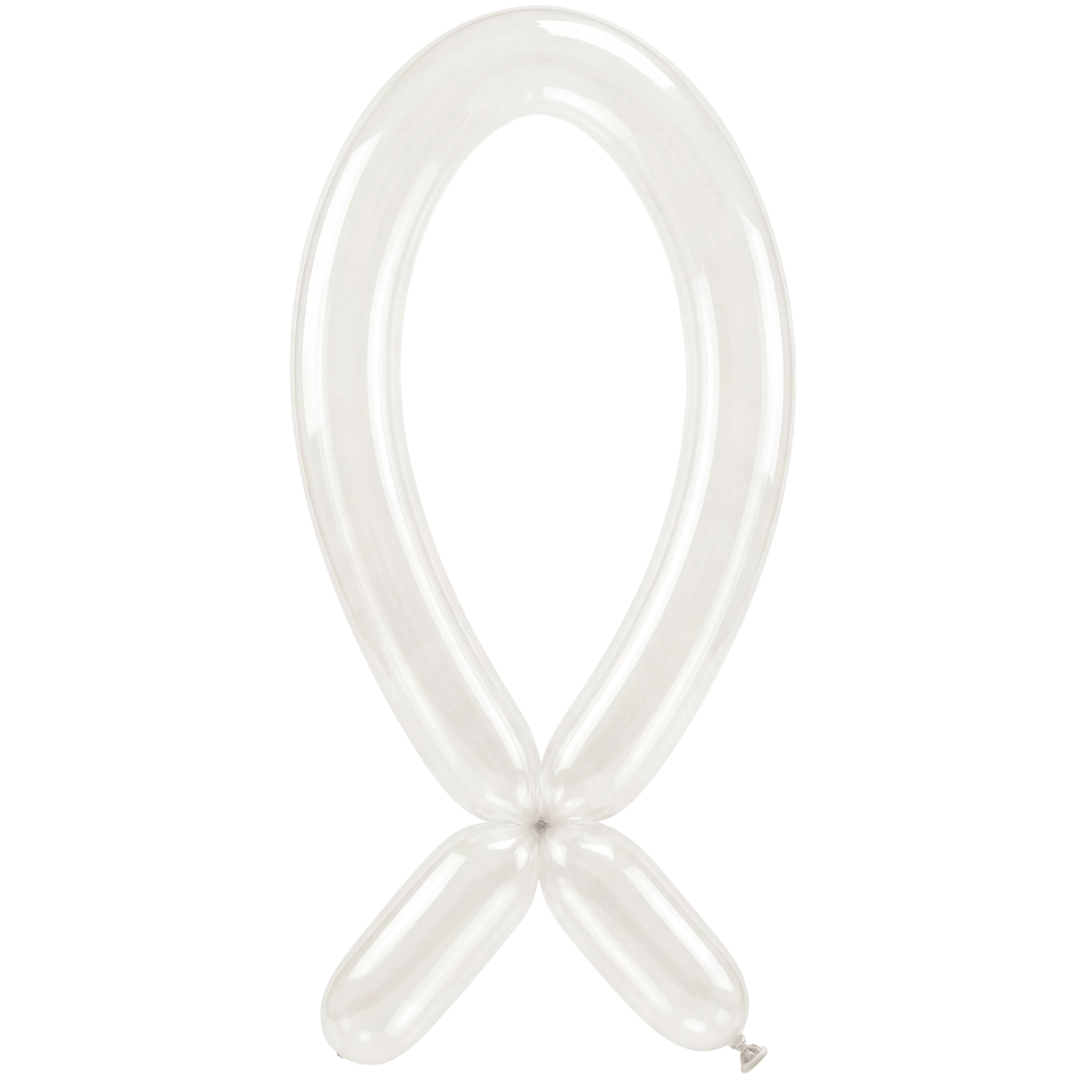 50 Modelling Balloons - Nozzle up - 5x152cm -  Clear