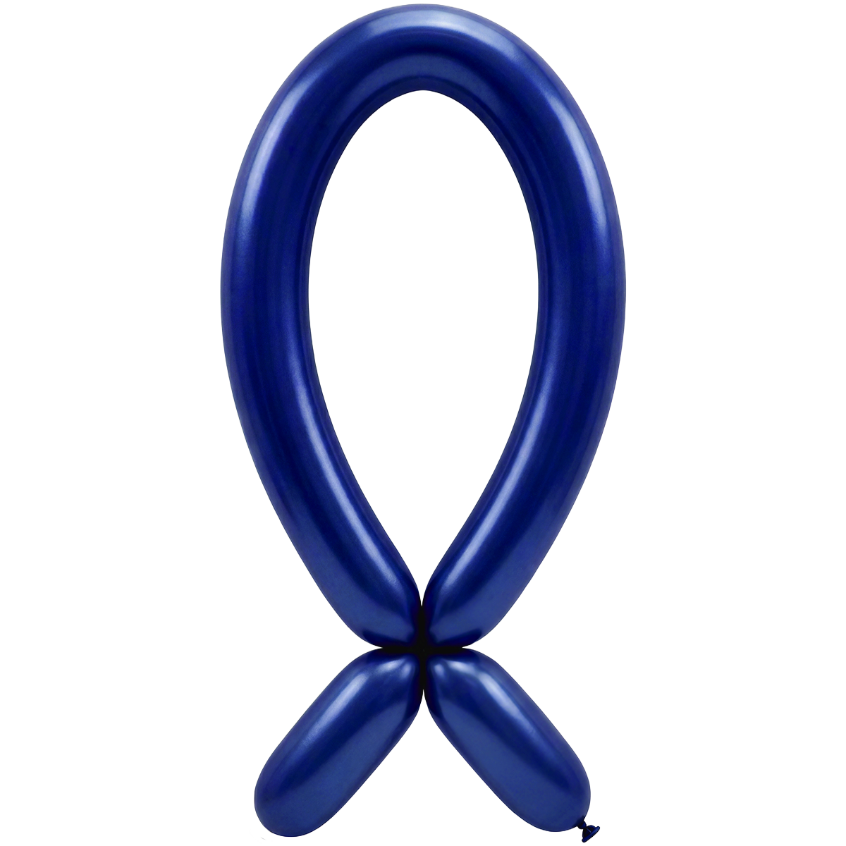 50 Modelling Balloons - Nozzle up - 5x152cm -  Metallic Blue