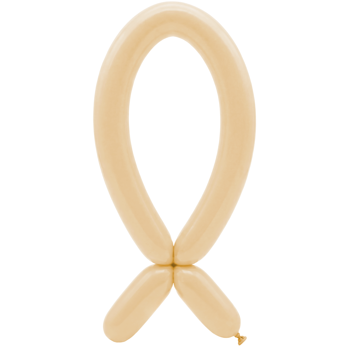 50 Modelling Balloons - Nozzle up - 5x152cm -  Pastel Matte Nude