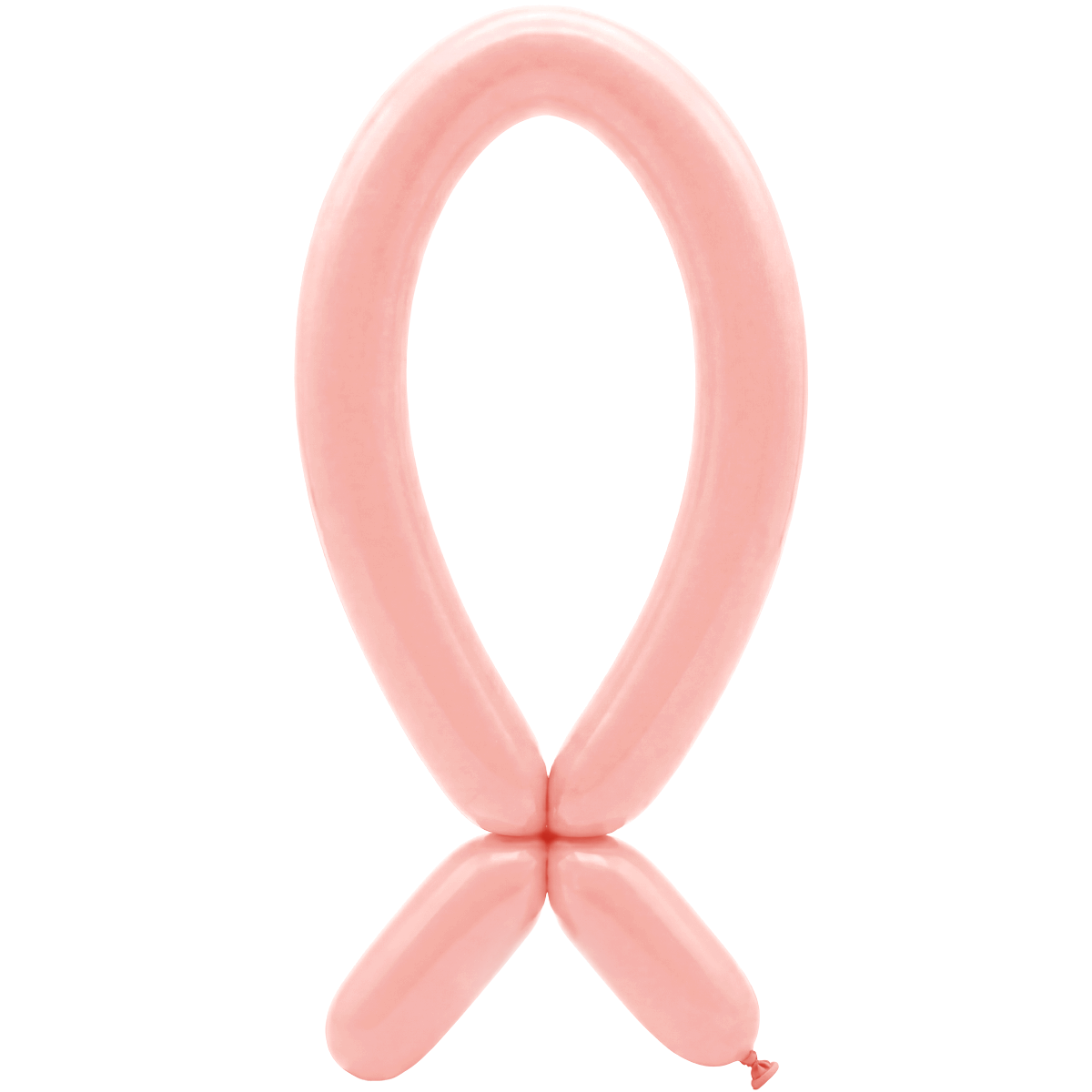 50 Modelling Balloons - Nozzle up - 5x152cm -  Pastel Matte Melon