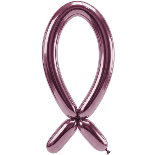 50 Modelling Balloons - Nozzle up - 5x152cm -  Reflex Pink