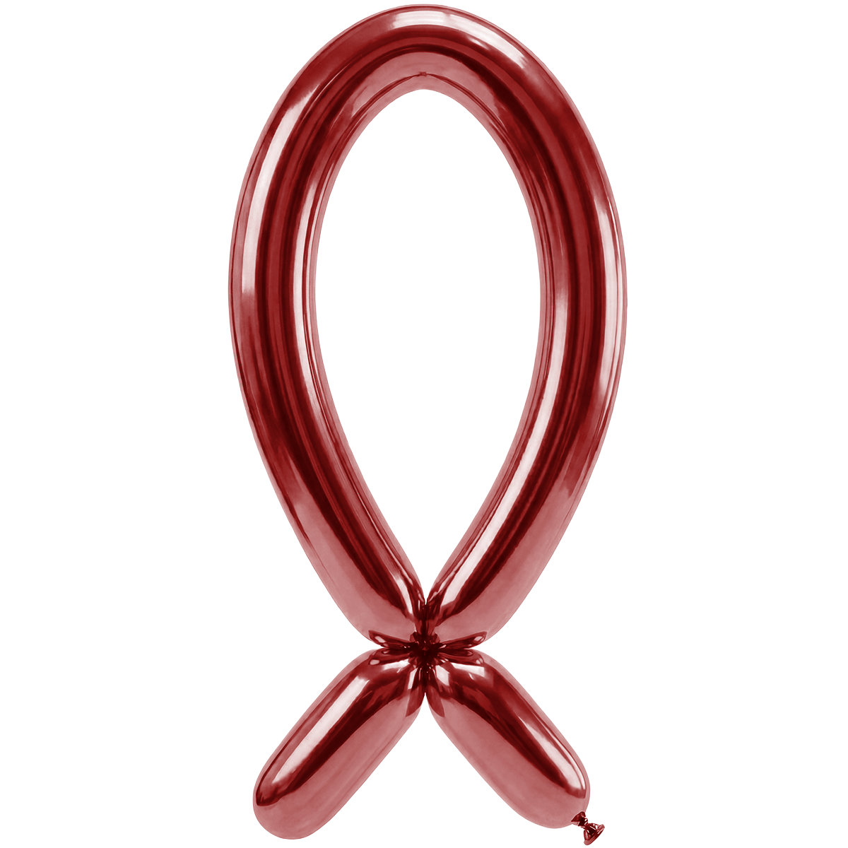 50 Modelling Balloons - Nozzle up - 5x152cm -  Reflex Red