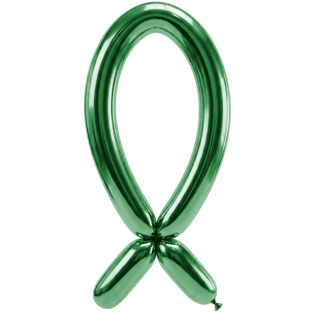 50 Modelling Balloons - Nozzle up - 5x152cm -  Reflex Aurora Green