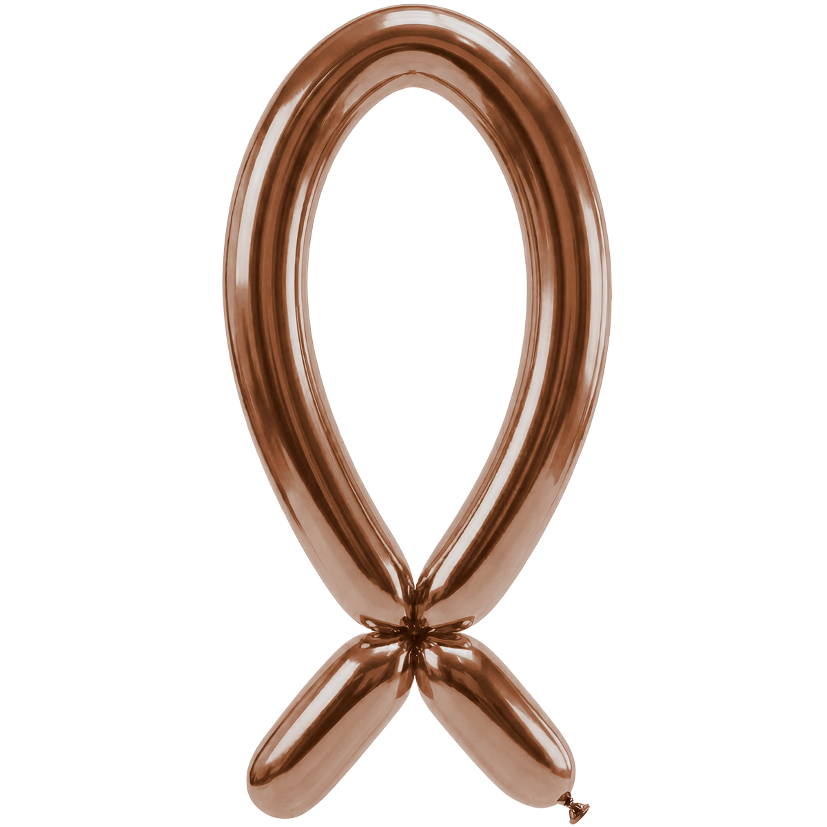 50 Modelling Balloons - Nozzle up - 5x152cm -  Reflex Rose Gold