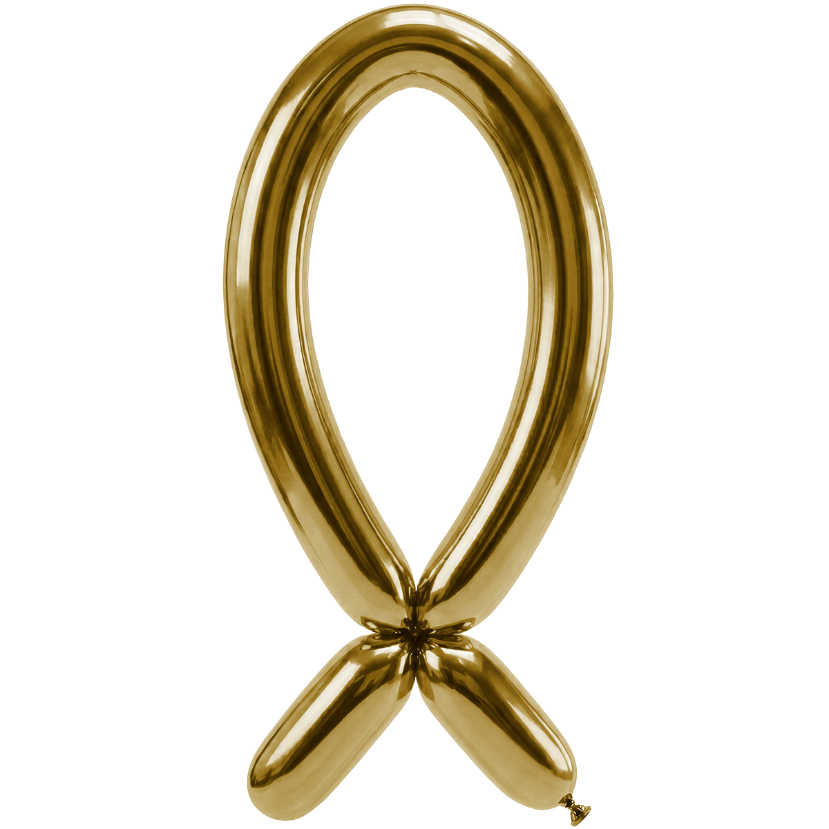 50 Modelling Balloons - Nozzle up - 5x152cm -  Reflex Gold