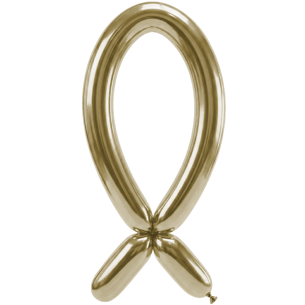 50 Modelling Balloons - Nozzle up - 5x152cm -  Reflex Champagne