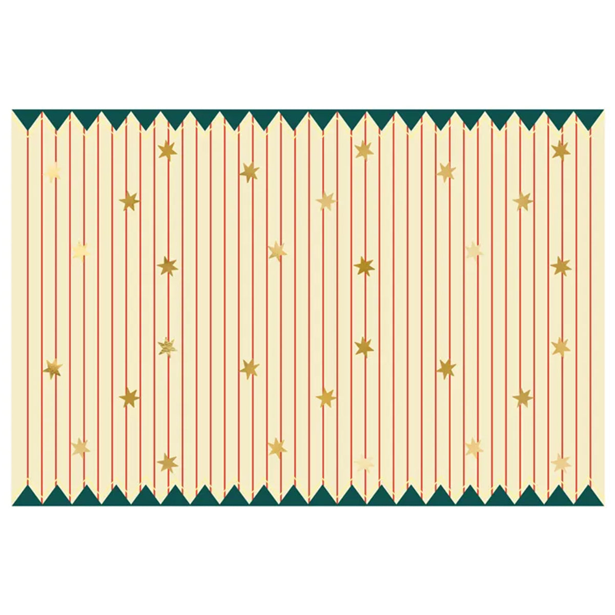 1 Papiertischdecke - Thin Stripes and Stars