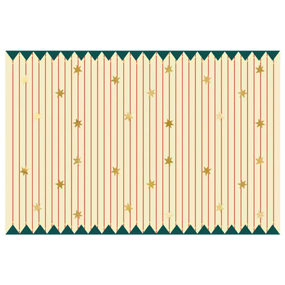 1 Papiertischdecke - Thin Stripes and Stars