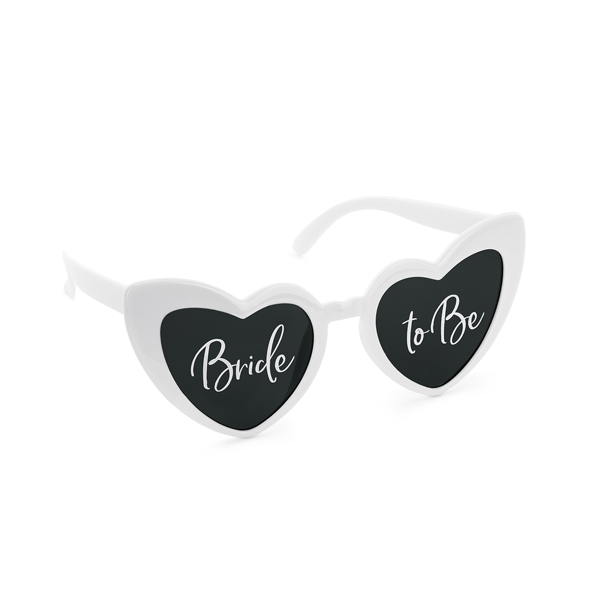 1 Paar - Herzförmige Brille - Bride to be - Weiß