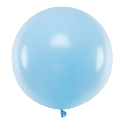 1 Riesenballon - Ø 60cm - Pastell - Baby Blue