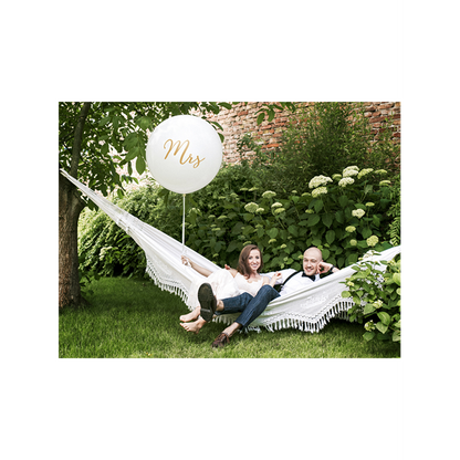 1 Riesenballon - Ø 1m - Mrs - Gold