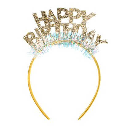 1 Stirnband - Happy Birthday - Gold
