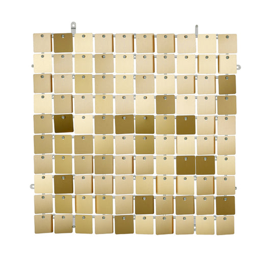 1 Pailetten Hintergrund - 30x30cm - light Gold