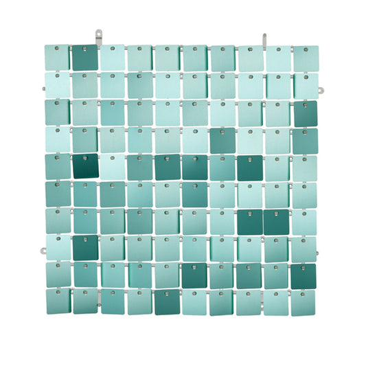 1 Pailetten Hintergrund - 30x30cm - Türkis