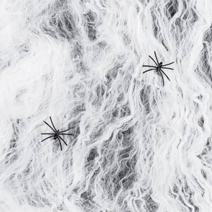 1 Halloween Spinnennetz - White