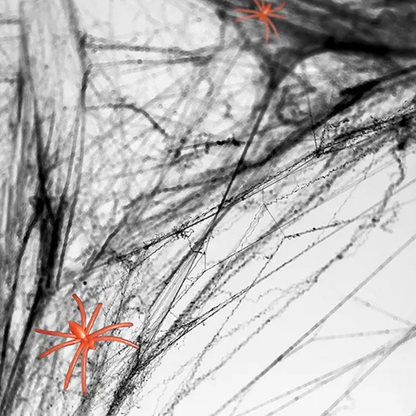 1 Halloween Spinnennetz - Schwartz