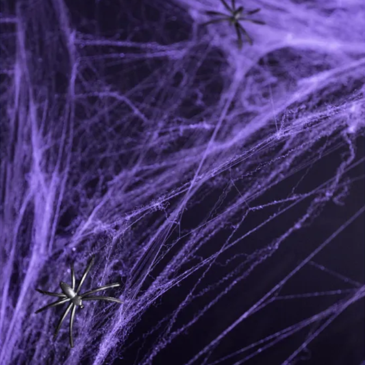 1 Halloween Spinnennetz - Lila