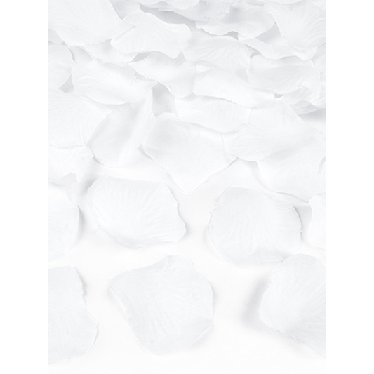 100 Rosenblätter - Weiß