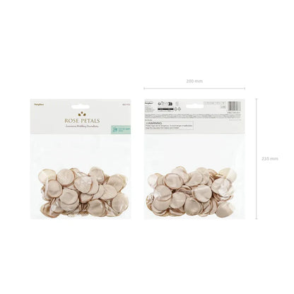 100 Rosenblätter - Beige