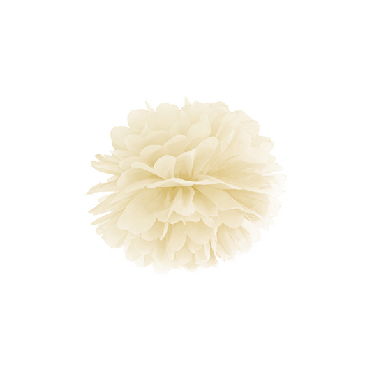 1 Pompom - Ø 25cm - Creme