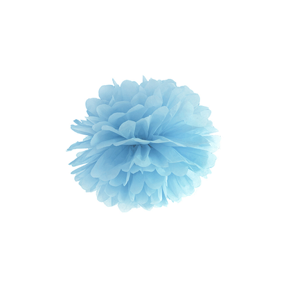 1 Pompom - Ø 25cm - Hellblau
