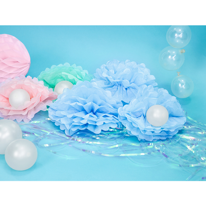 1 Pompom - Ø 25cm - Hellblau