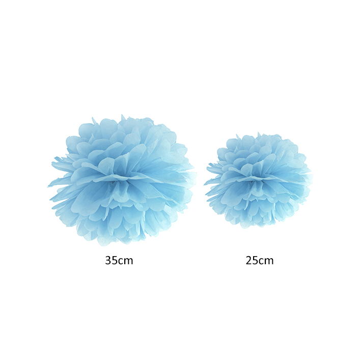1 Pompom XL - Ø 35cm - Hellblau