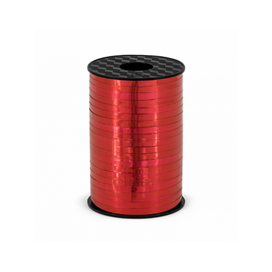 1 Ballonband - Metallic - Rot