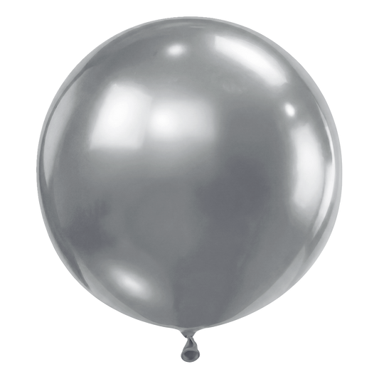 2 Luftballons -  Ø91 cm - Pearl Silver