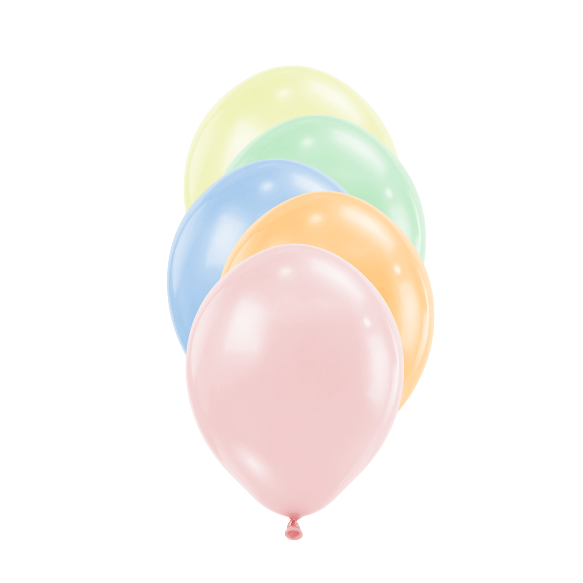 50 Luftballons -  Ø12 cm - Pastel Matte Assortment