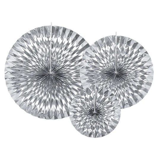 3 Dekorosetten - Silber