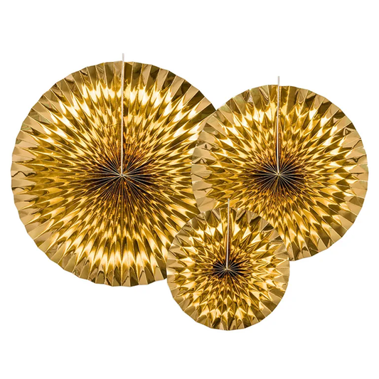 3 Dekorosetten - Gold